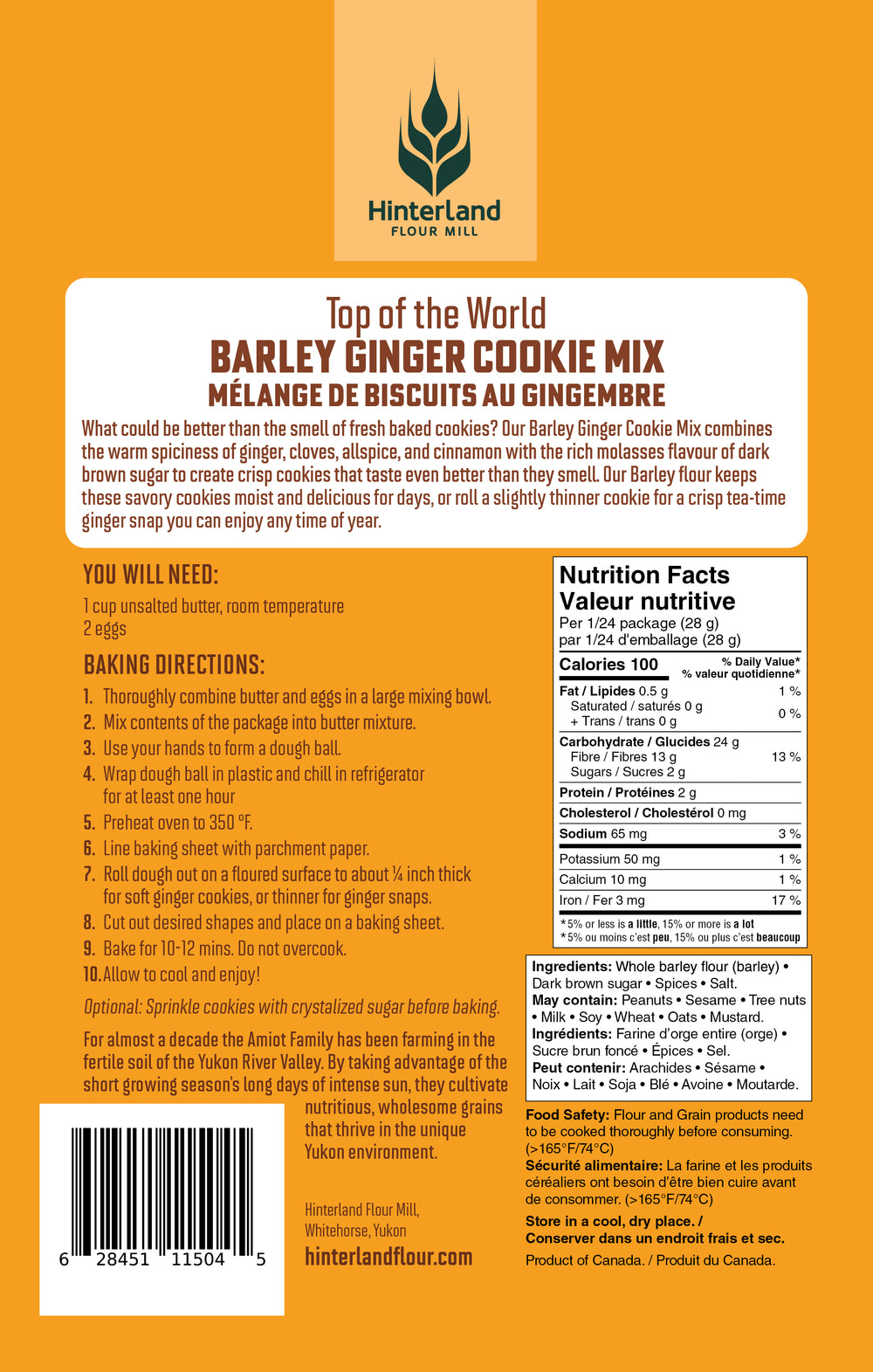 ***NEW*** Top of the World Barley -Barley Ginger Cookie Mix