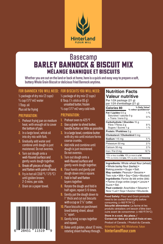 Barley Biscuit & Bannock Mix